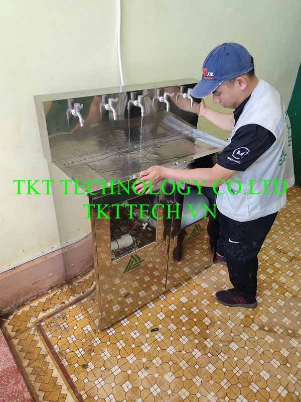 Máy lọc nước RO bằng inox cho trường trung học cơ sở ở xã Đắk Drô, Huyện Krông Nô, Tỉnh Đắk Nông